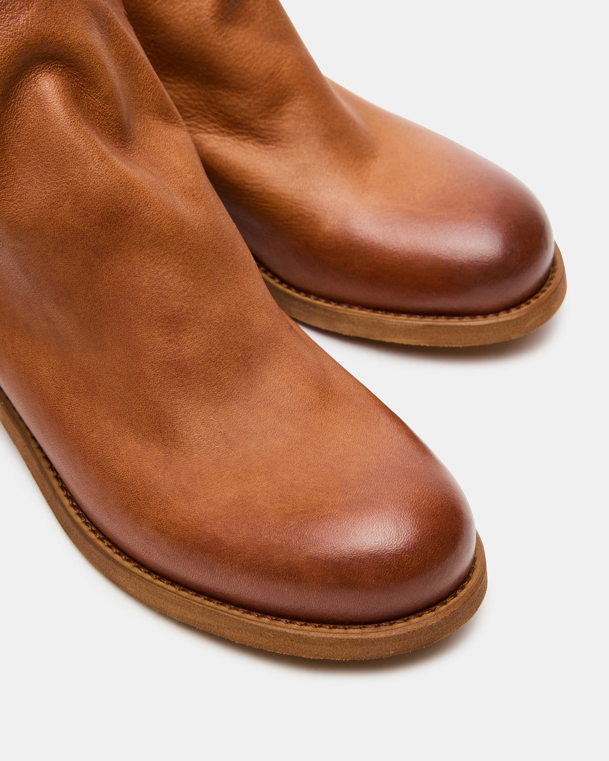 Steve Madden HUGHIE Tan Leather Women's Ankle Boot