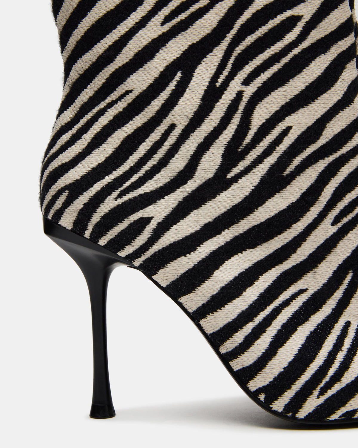 Steve Madden ALLURING Zebra Over-The-Knee Square-Toe Heeled Women's Boot