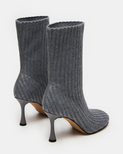 Steve Madden LORENZA Knit Grey Women's Ankle Boot
