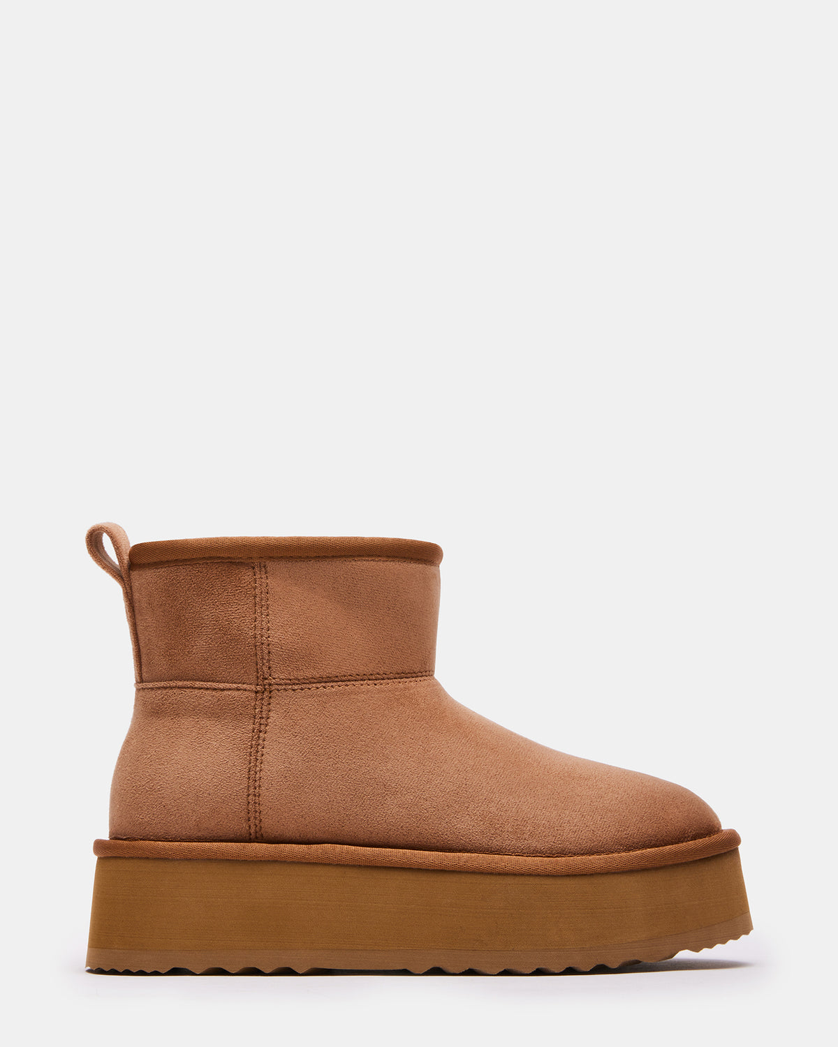 Steve Madden CRUE Chestnut Faux Fur Lined Bootie | Women's Booties