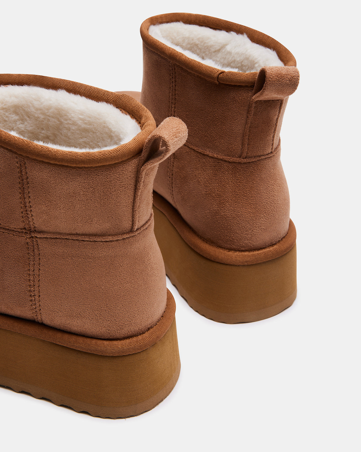 Steve Madden CRUE Chestnut Faux Fur Lined Bootie | Women's Booties