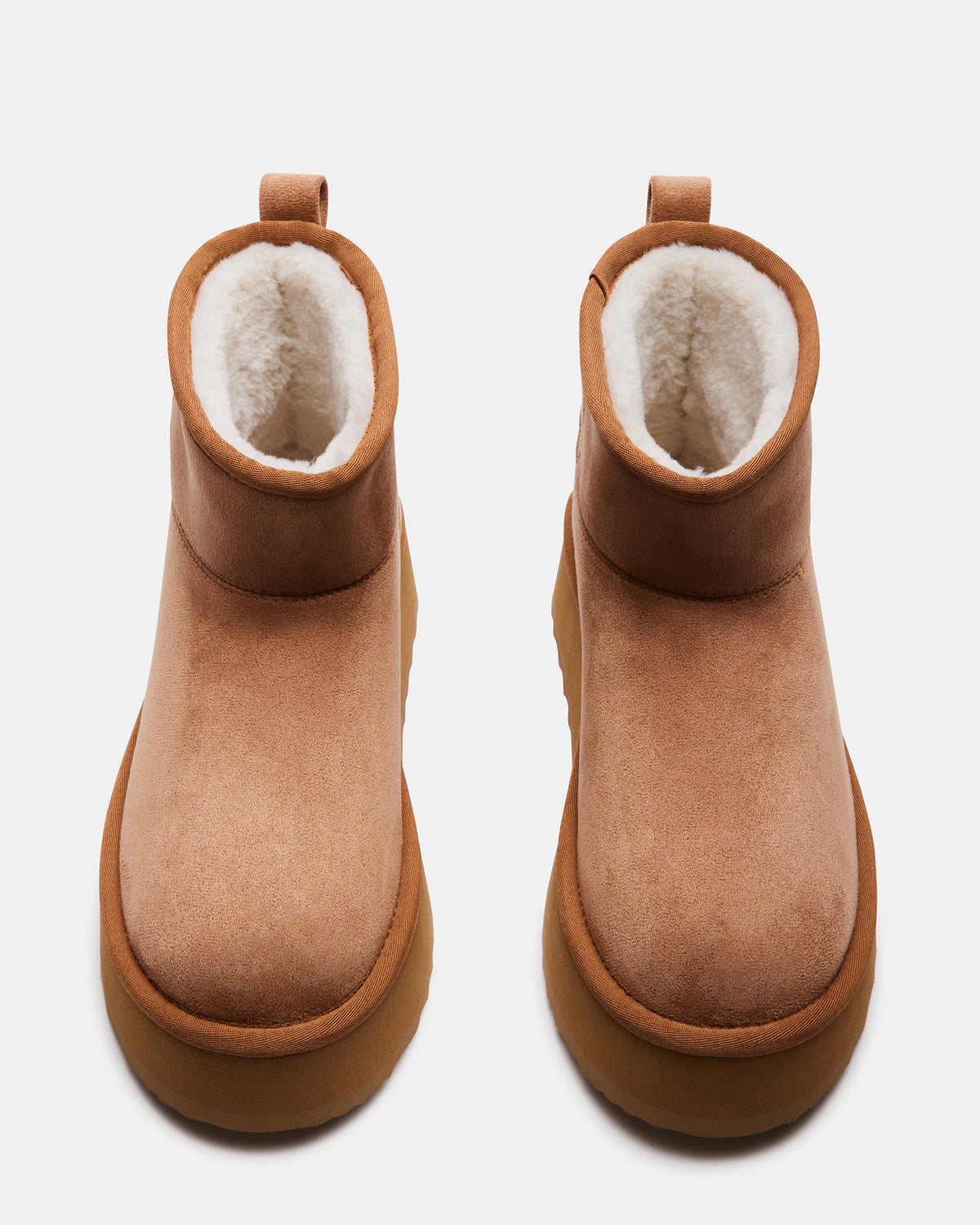 Steve Madden CRUE Chestnut Faux Fur Lined Bootie | Women's Booties