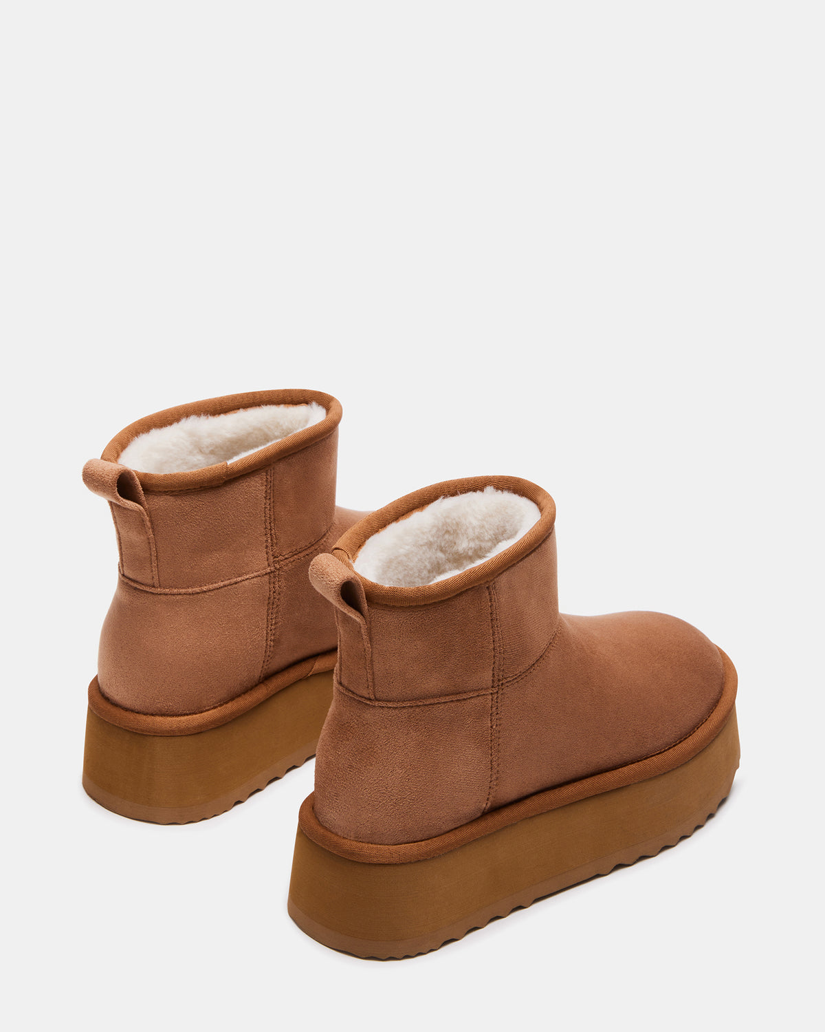 Steve Madden CRUE Chestnut Faux Fur Lined Bootie | Women's Booties