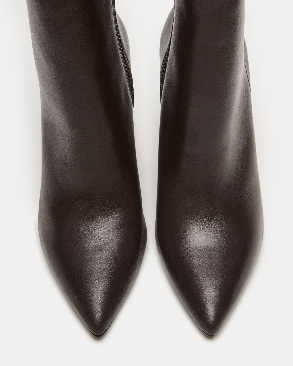 Steve Madden BOLERO Brown Leather Pointed-Toe Heeled Women's Ankle Boot