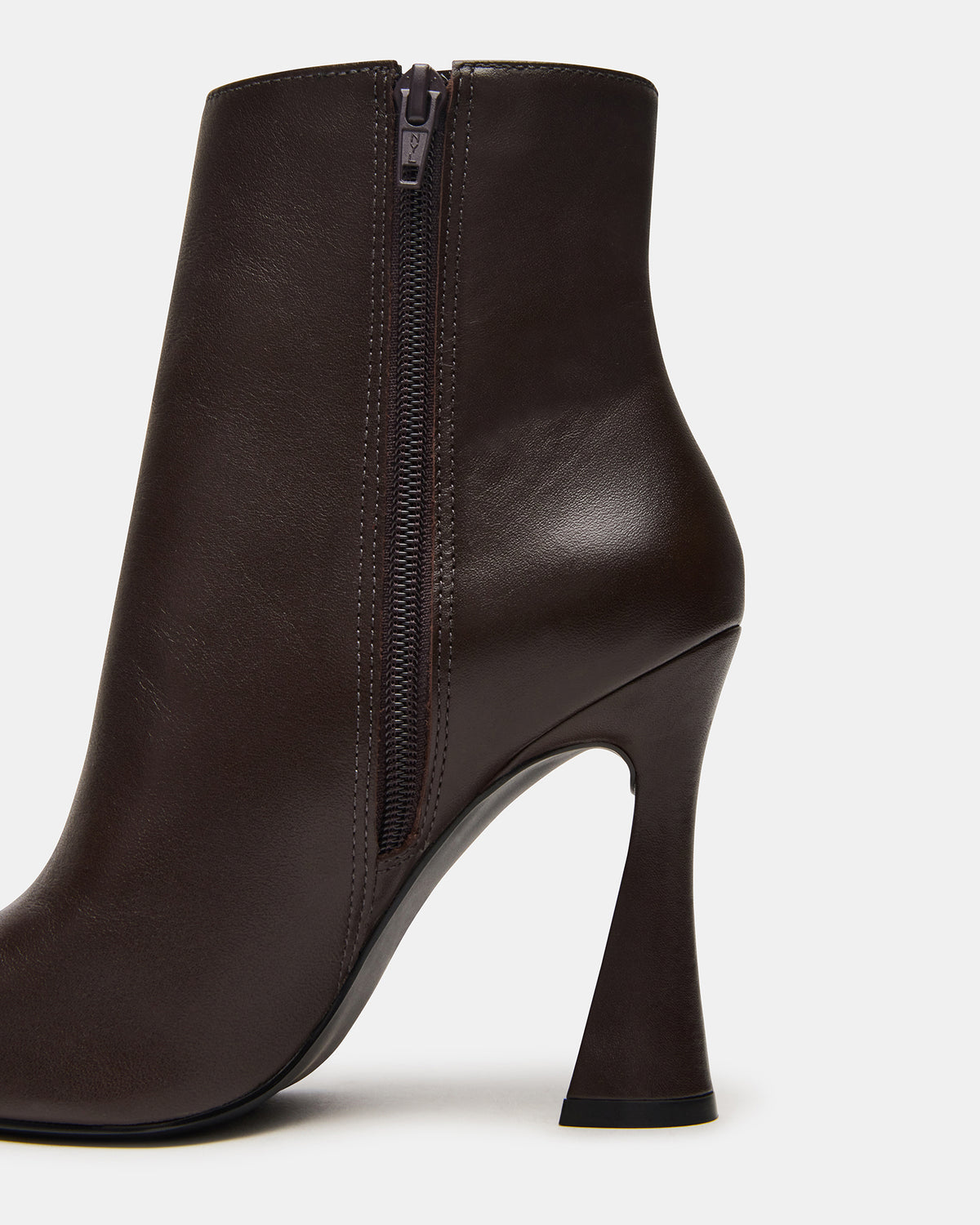 Steve Madden BOLERO Brown Leather Pointed-Toe Heeled Women's Ankle Boot