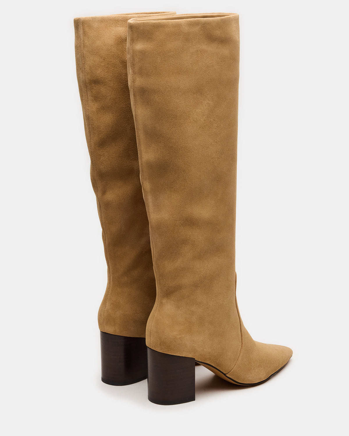 Steve Madden SKYLINE Taupe Suede Knee-High Pointed Toe Women's Boot