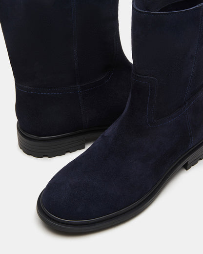 Steve Madden BATES Navy Suede Women's Boot