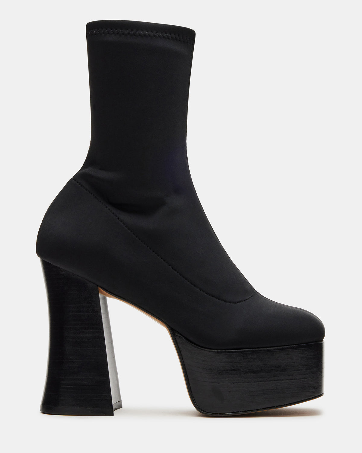 Steve Madden SOHO Black Super Platform Ankle Boot | Women's Booties