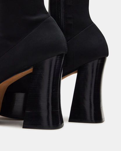 Steve Madden SOHO Black Super Platform Ankle Boot | Women's Booties