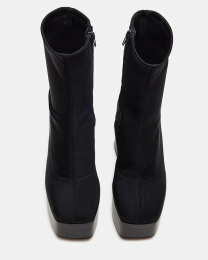 Steve Madden SOHO Black Super Platform Ankle Boot | Women's Booties