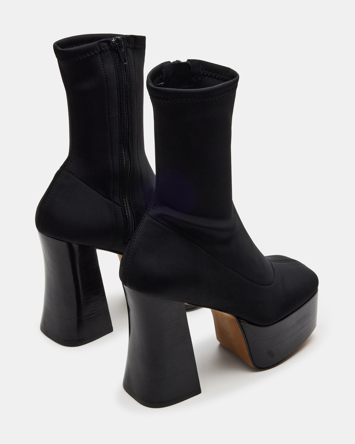 Steve Madden SOHO Black Super Platform Ankle Boot | Women's Booties
