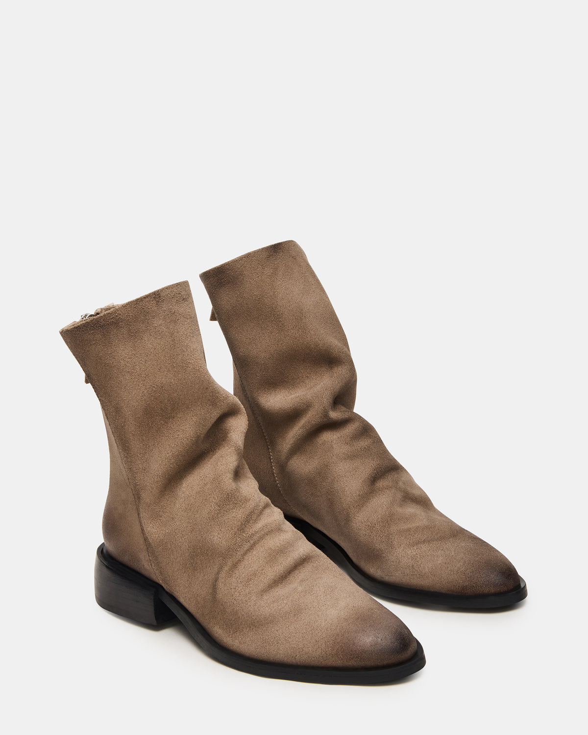 Steve Madden NEXIE Taupe Suede Women's Pointed-Toe Ankle Boot