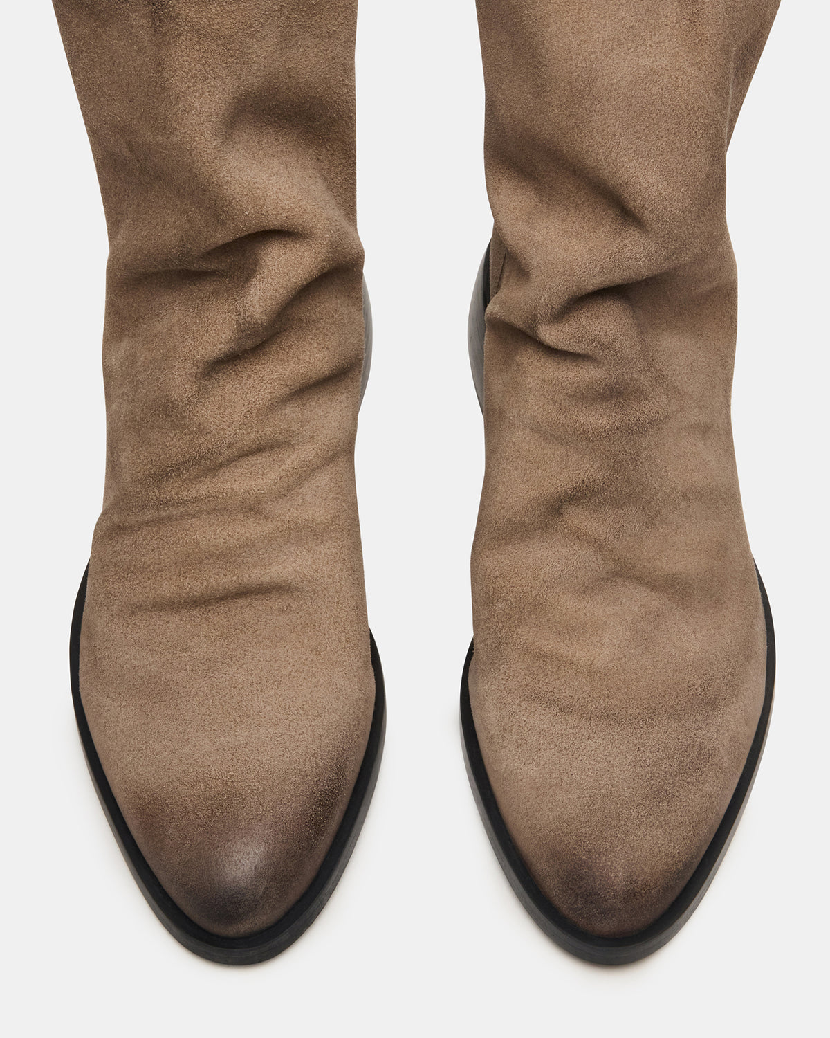 Steve Madden NEXIE Taupe Suede Women's Pointed-Toe Ankle Boot