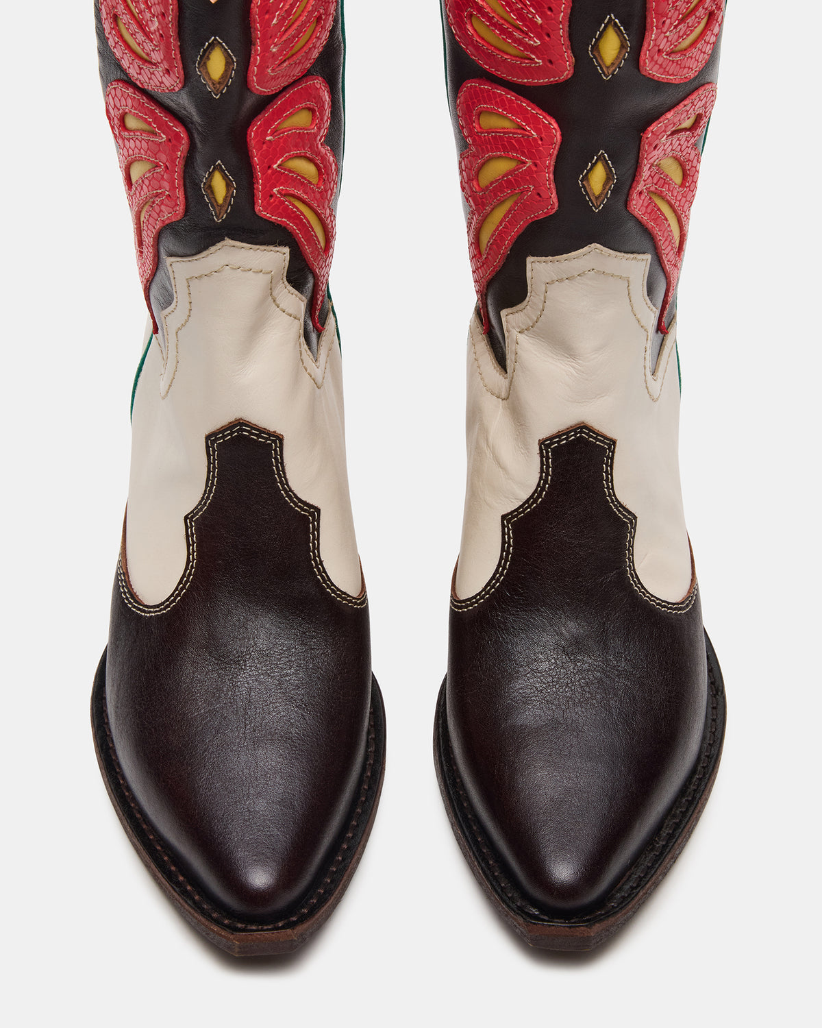 Steve Madden ARROYO Coral Multi Western Pointed-Toe Women's Boot