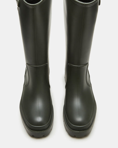 Steve Madden ROCKYH20 Olive Women's Water-Resistant Lug Boot