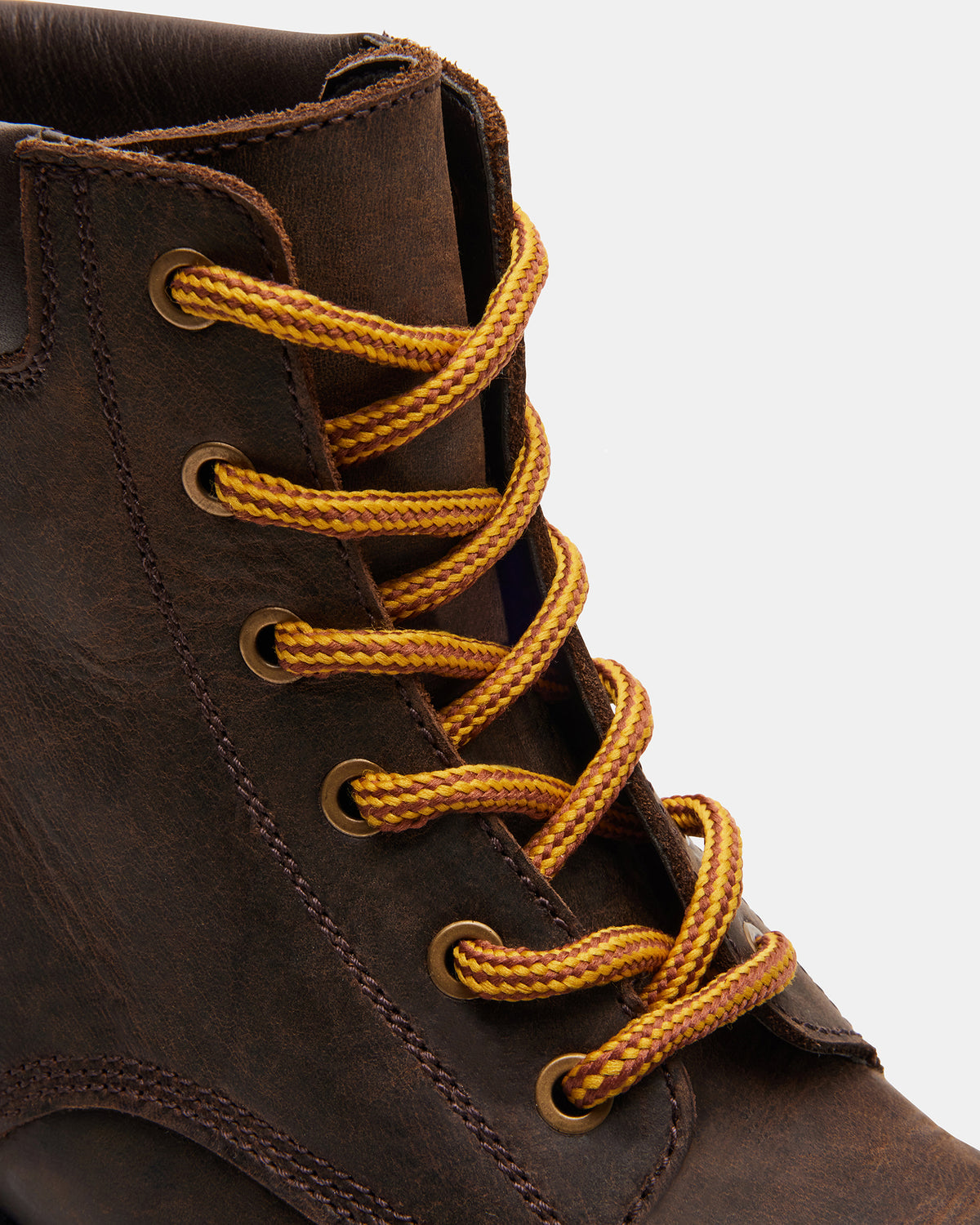 Steve Madden WYLDER Brown Leather Ankle Boot | Women's Booties