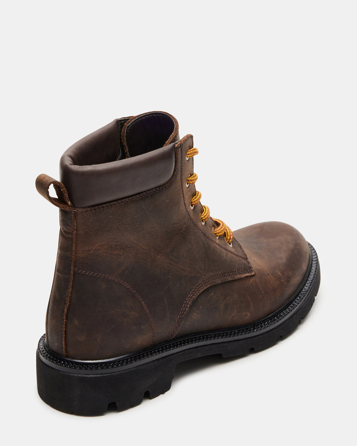 Steve Madden WYLDER Brown Leather Ankle Boot | Women's Booties