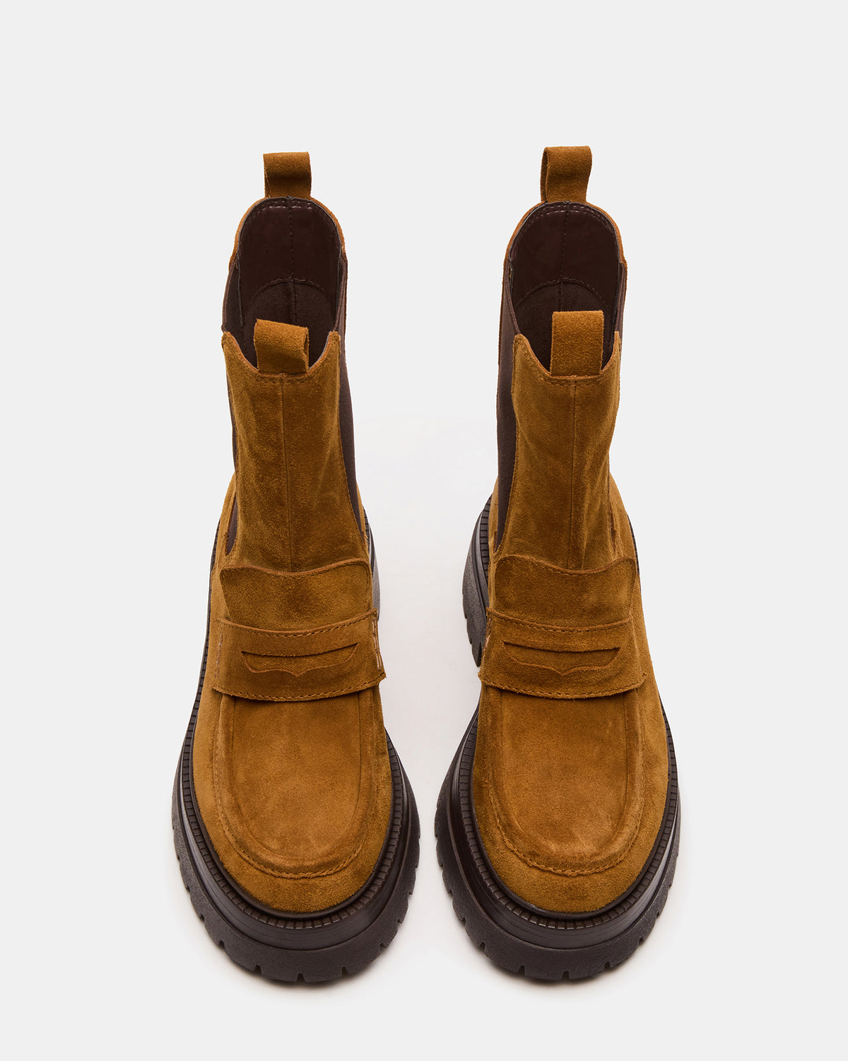 Steve Madden CONWAY Coganc Suede Platform Lug Chelsea Women's Ankle Boot