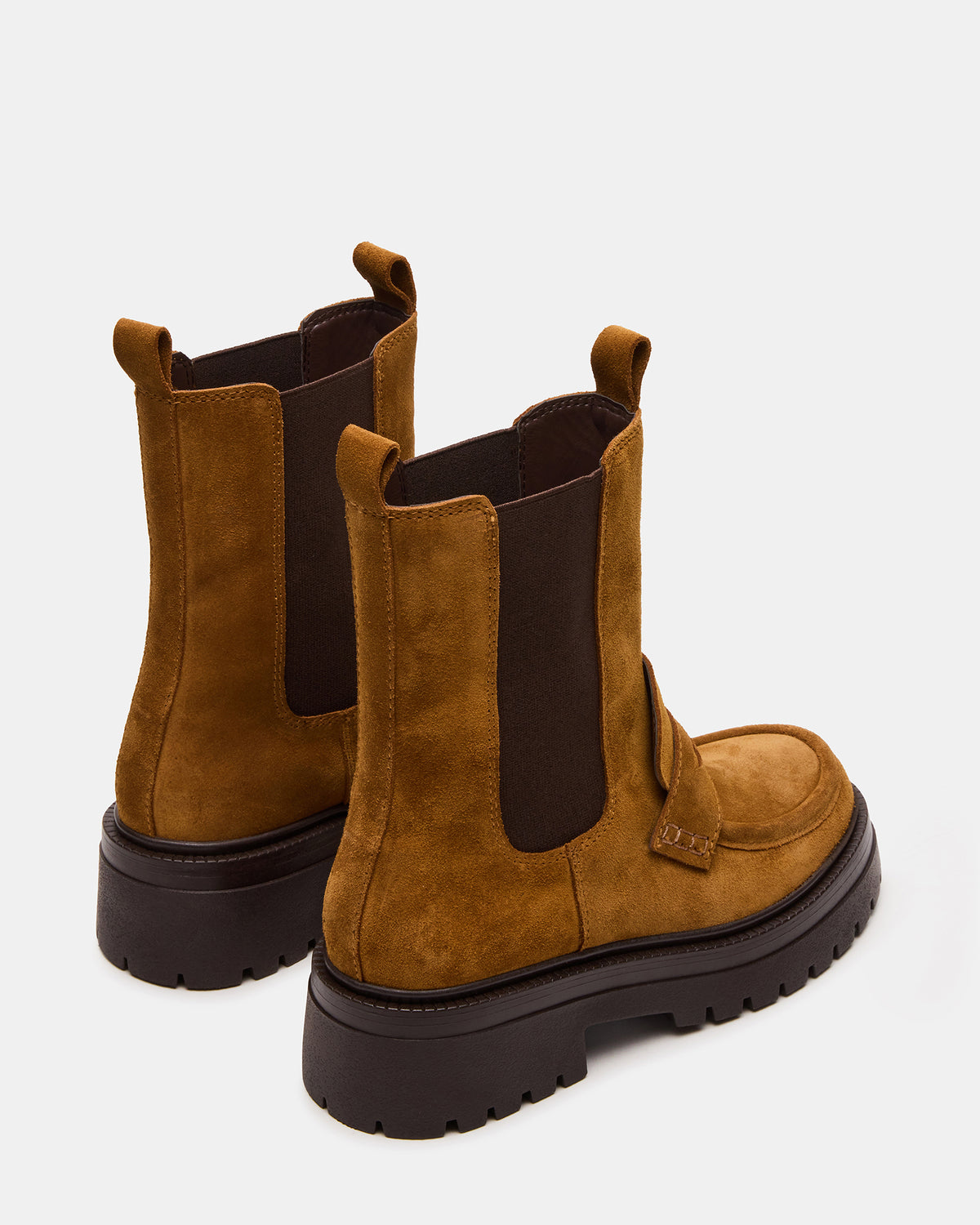 Steve Madden CONWAY Coganc Suede Platform Lug Chelsea Women's Ankle Boot