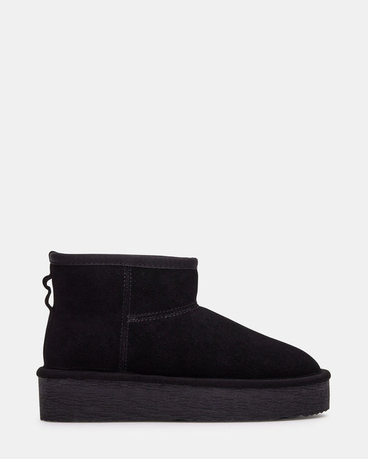 Steve Madden COMFY Black Suede Women's Ankle Boot