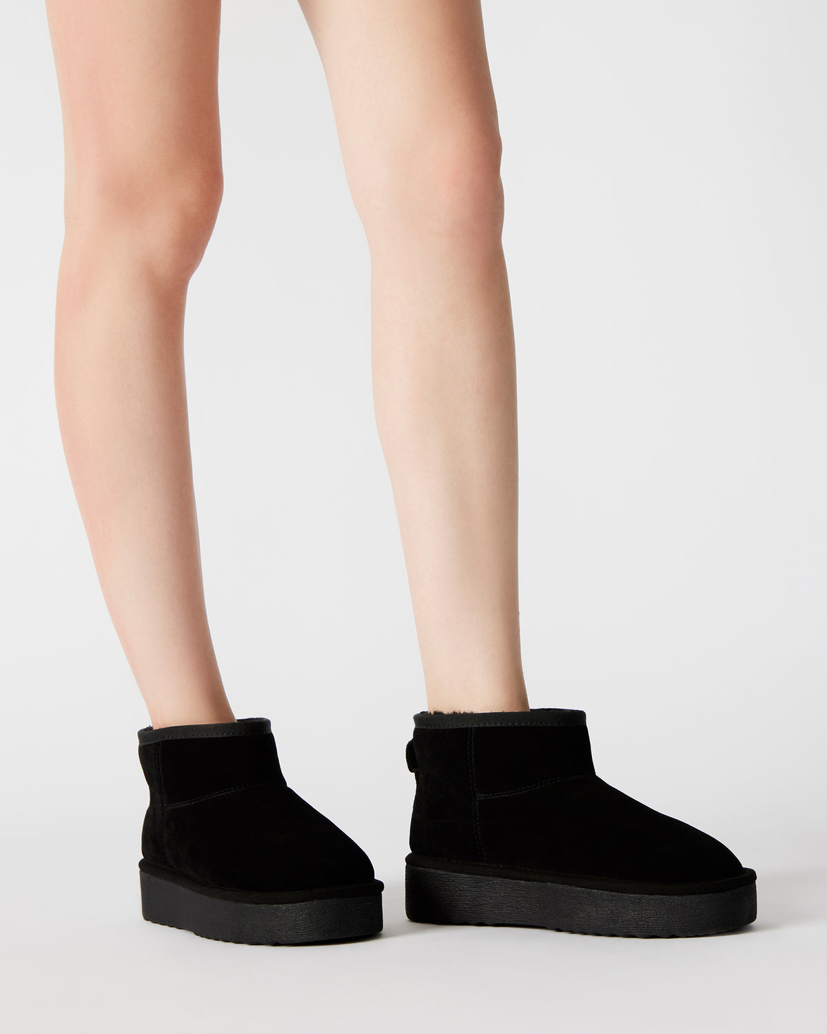 Steve Madden COMFY Black Suede Women's Ankle Boot