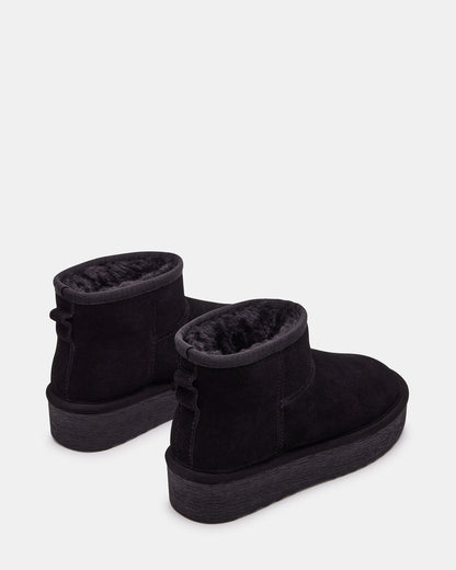 Steve Madden COMFY Black Suede Women's Ankle Boot