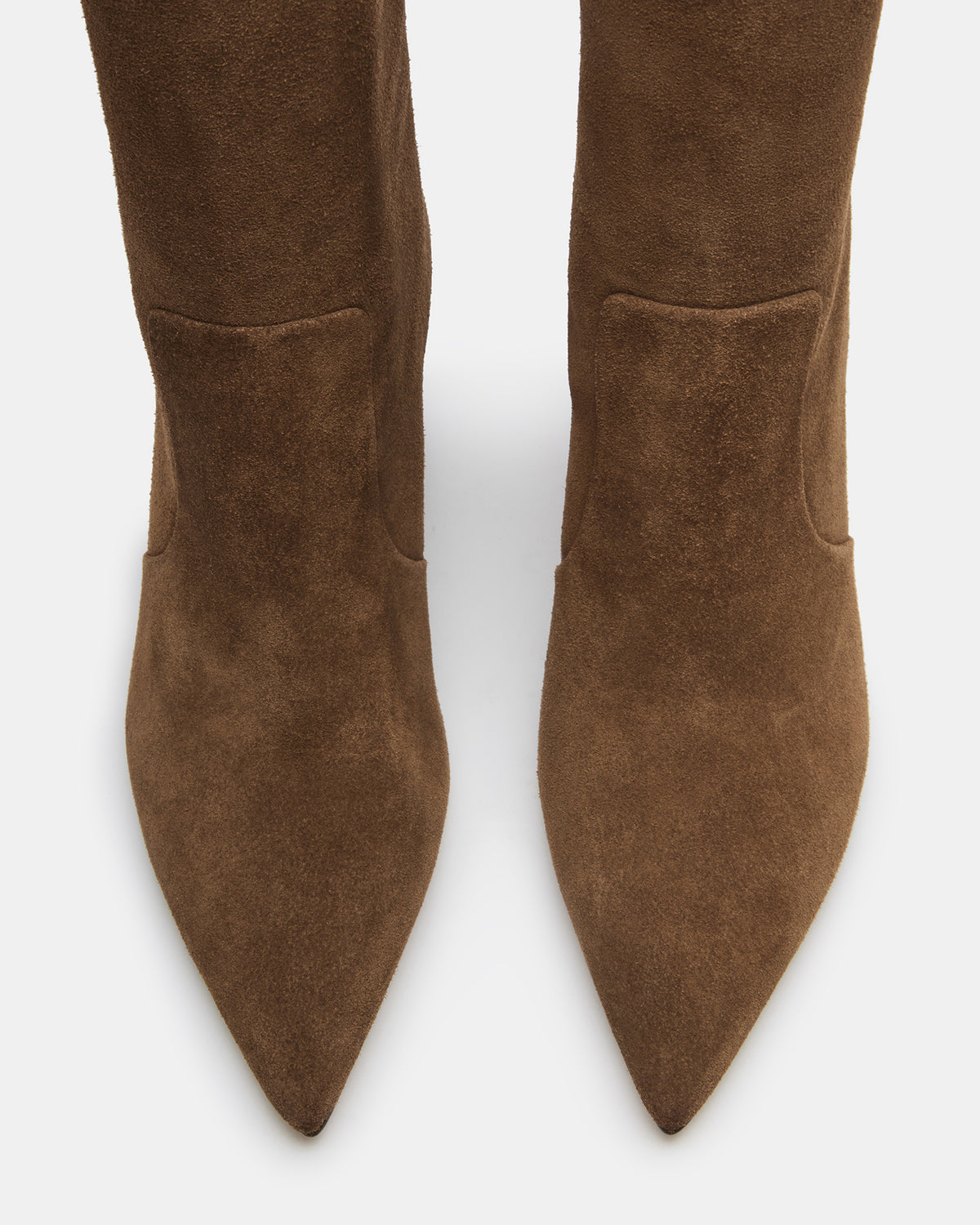 Steve Madden SKYLINE Chestnut Suede Knee-High Pointed Toe Women's Boot
