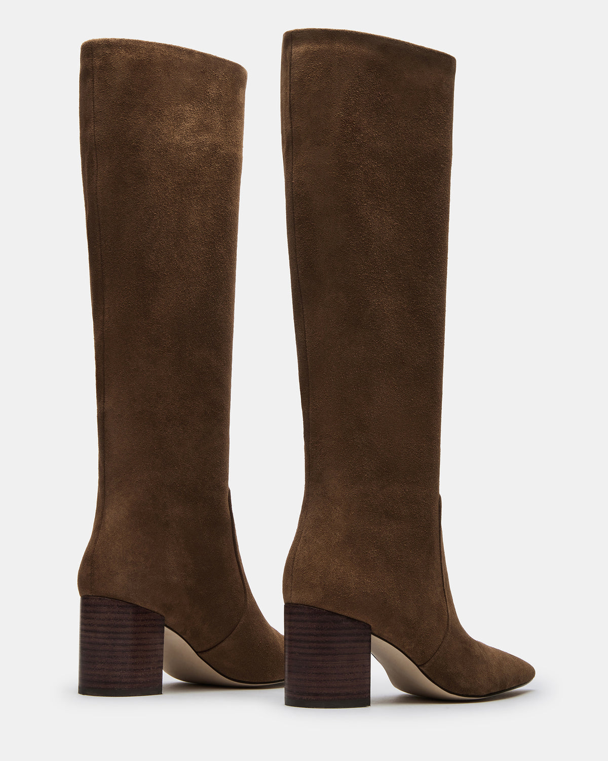 Steve Madden SKYLINE Chestnut Suede Knee-High Pointed Toe Women's Boot