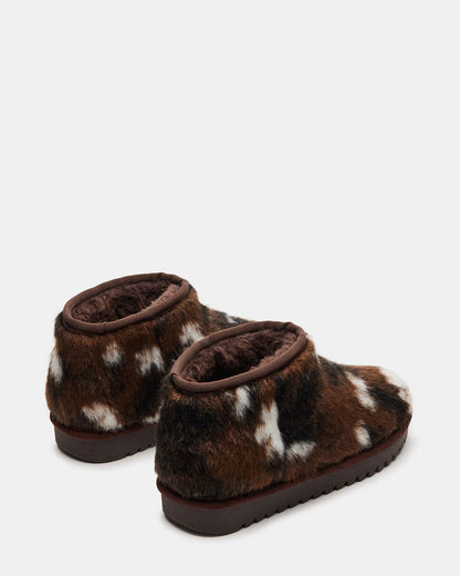 Steve Madden CABIN Faux Fur Multi Cozy Bootie | Women's Booties