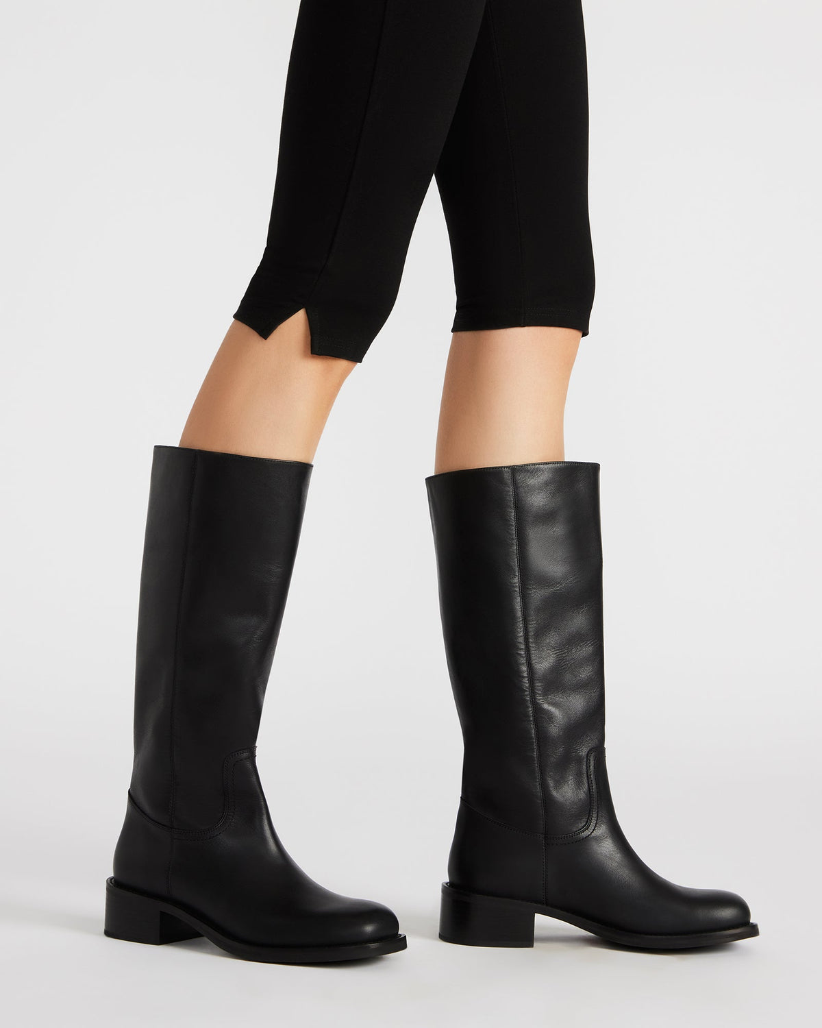 Steve Madden RIGGS Silver Leather Square-Toe Women's Boot