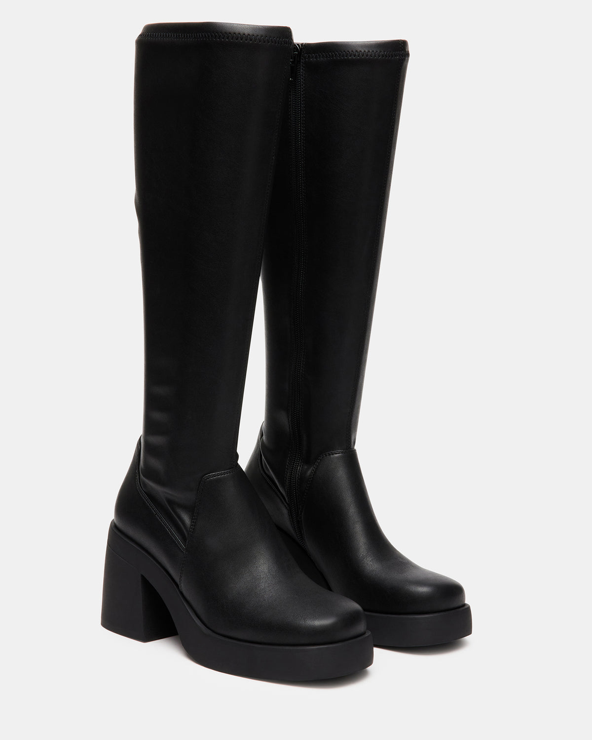 Steve Madden BERKLEIGH Black Wide Calf Women's Knee High Boot