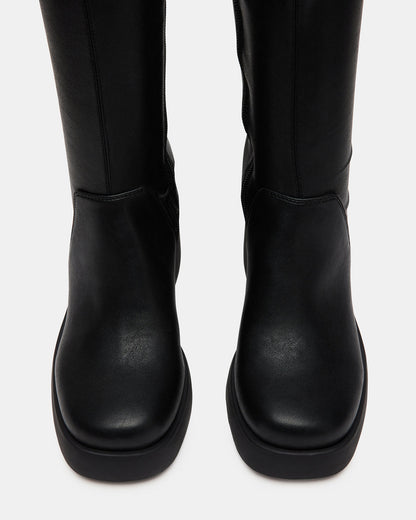 Steve Madden BERKLEIGH Black Wide Calf Women's Knee High Boot