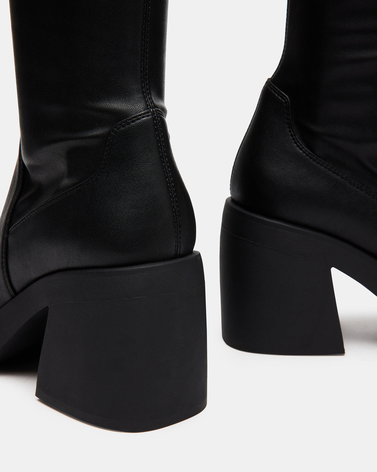 Steve Madden BERKLEIGH Black Wide Calf Women's Knee High Boot