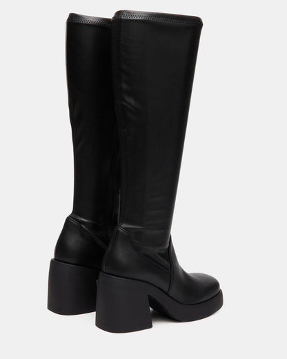 Steve Madden BERKLEIGH Black Wide Calf Women's Knee High Boot