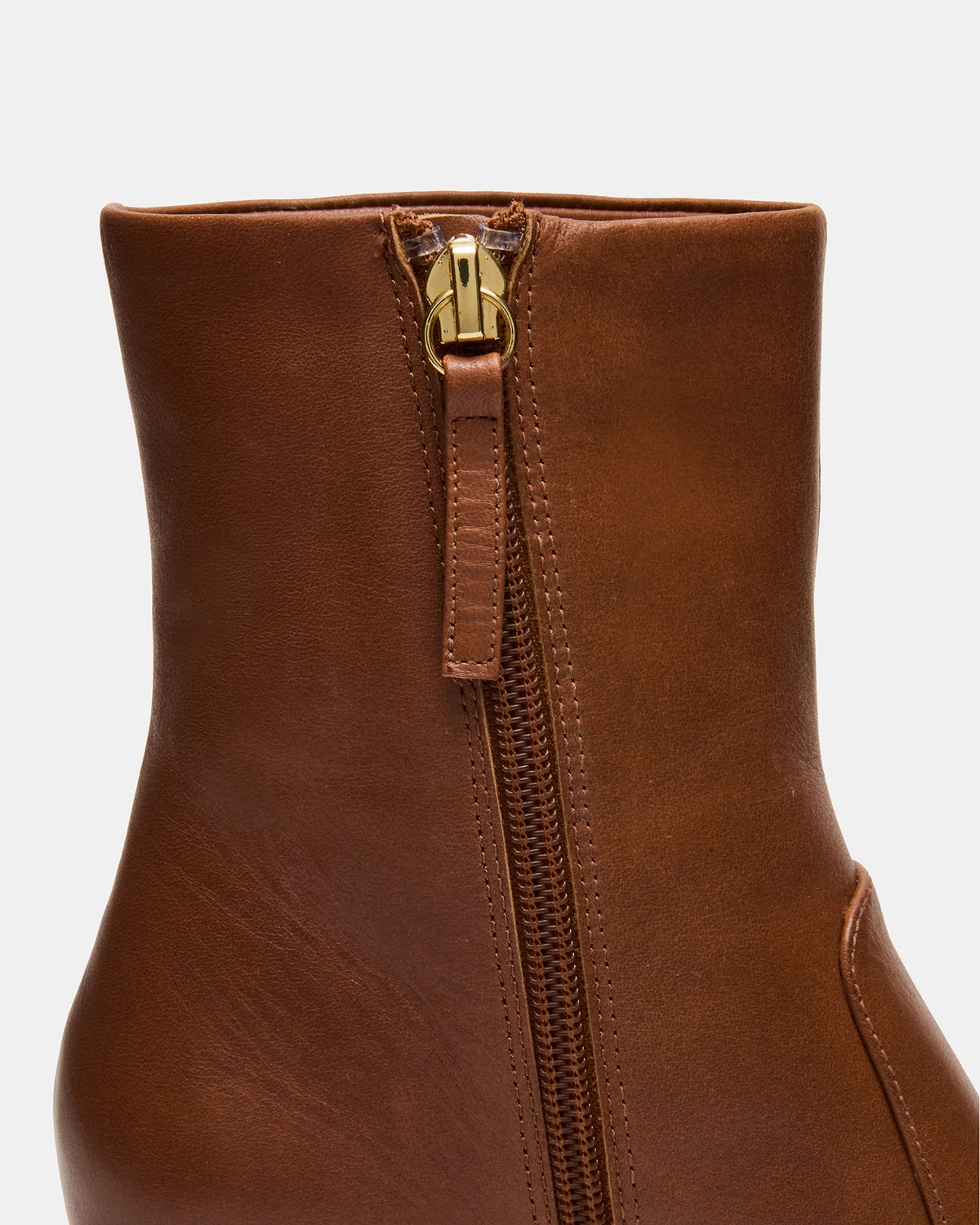 Steve Madden FARE Tan Leather Square Toe Women's Ankle Boot