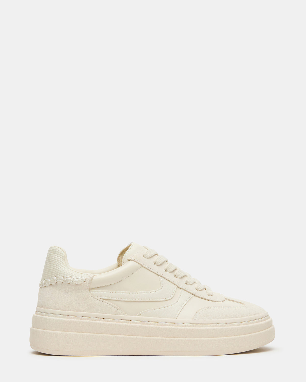 Steve Madden DODGE Off-White Low-Top Platform Women's Sneaker