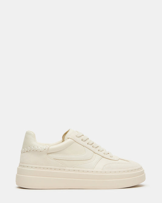 Steve Madden DODGE Off-White Low-Top Platform Women's Sneaker
