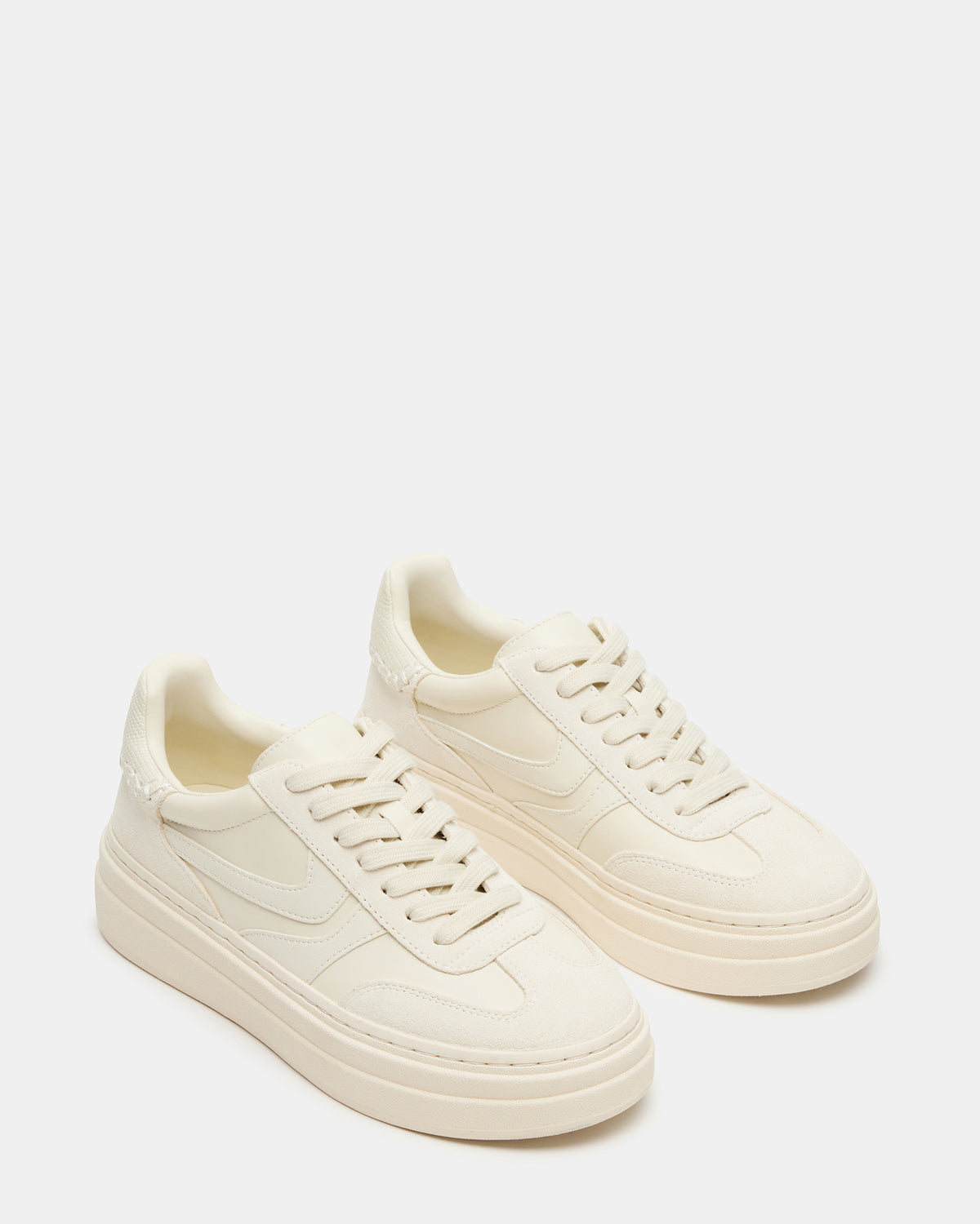 Steve Madden DODGE Off-White Low-Top Platform Women's Sneaker