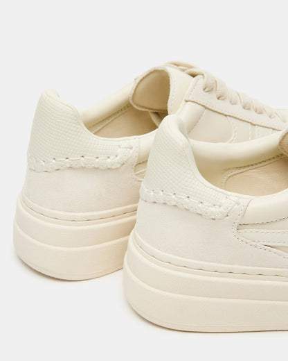 Steve Madden DODGE Off-White Low-Top Platform Women's Sneaker
