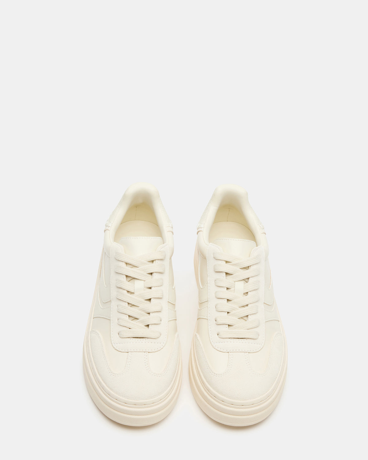 Steve Madden DODGE Off-White Low-Top Platform Women's Sneaker