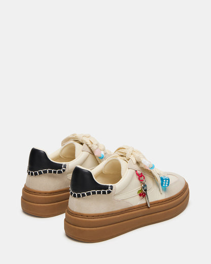 Steve Madden DODGE CHARM Bone Multi Low-Top Platform Women's Sneaker
