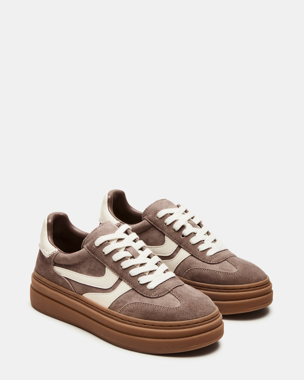 Steve Madden DODGE Espresso Low-Top Platform Women's Sneaker