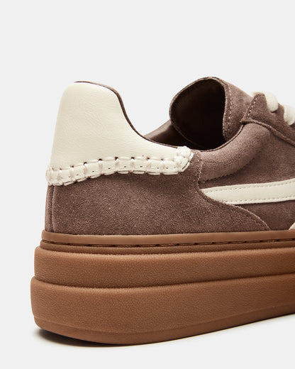 Steve Madden DODGE Espresso Low-Top Platform Women's Sneaker