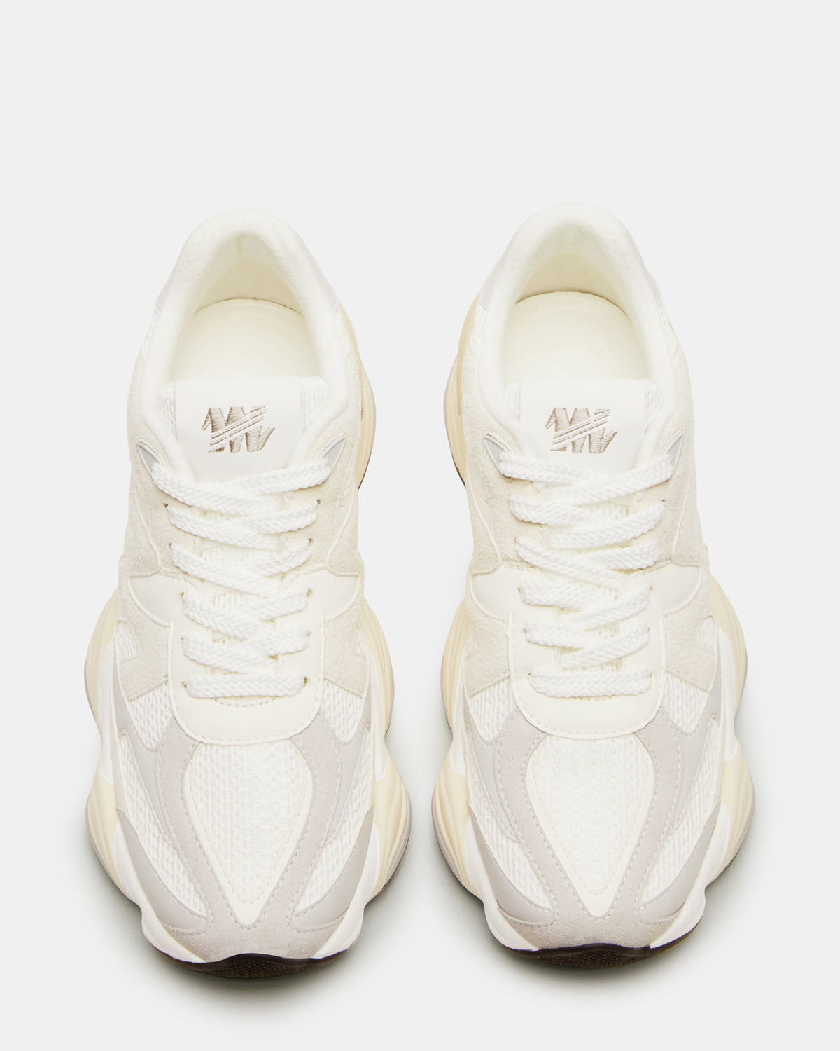 Steve Madden SEBI White Multi Low-Top Lace-Up Women's Sneaker