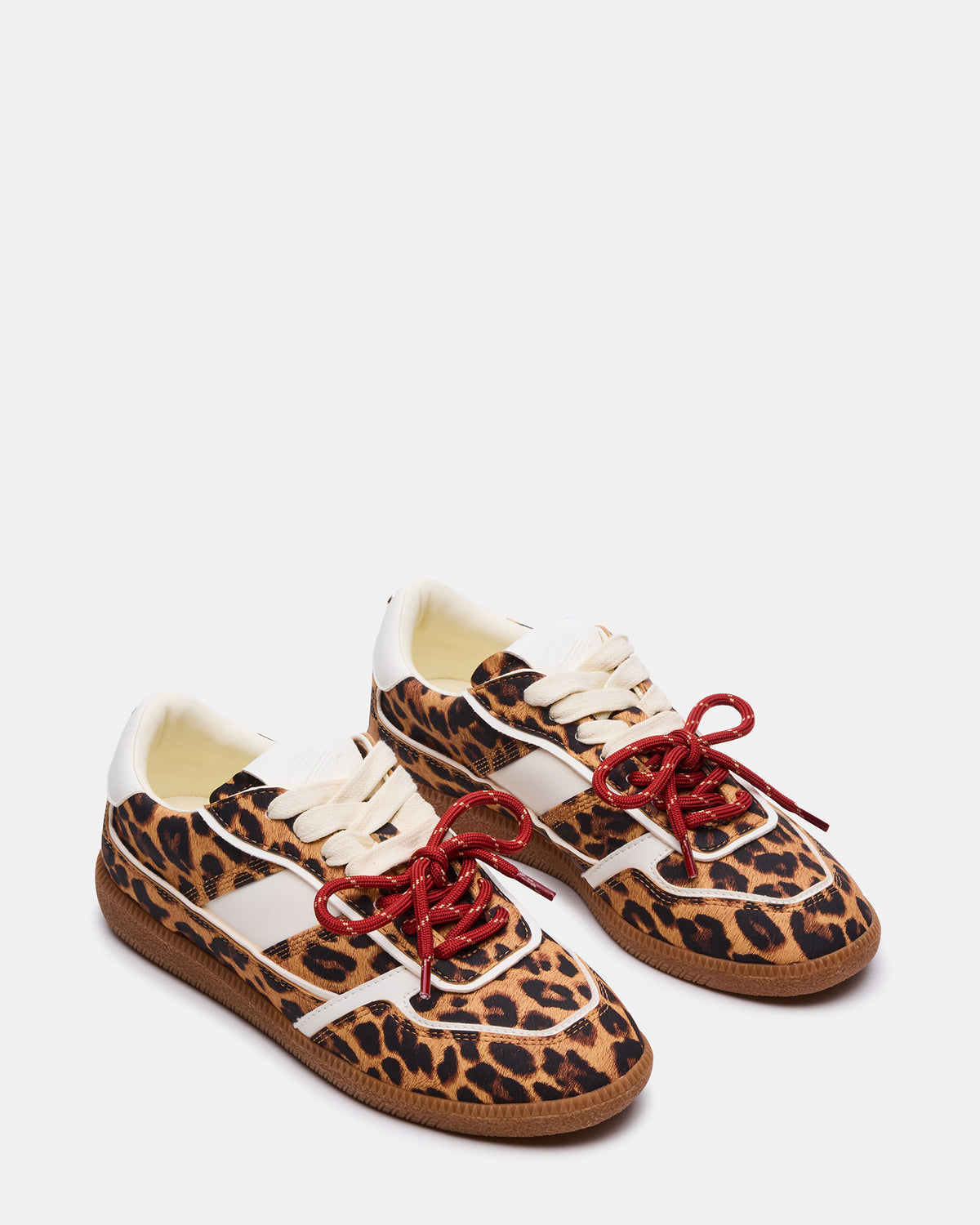 Steve Madden SPORTY Leopard Low-Top Lace-Up Women's Sneaker