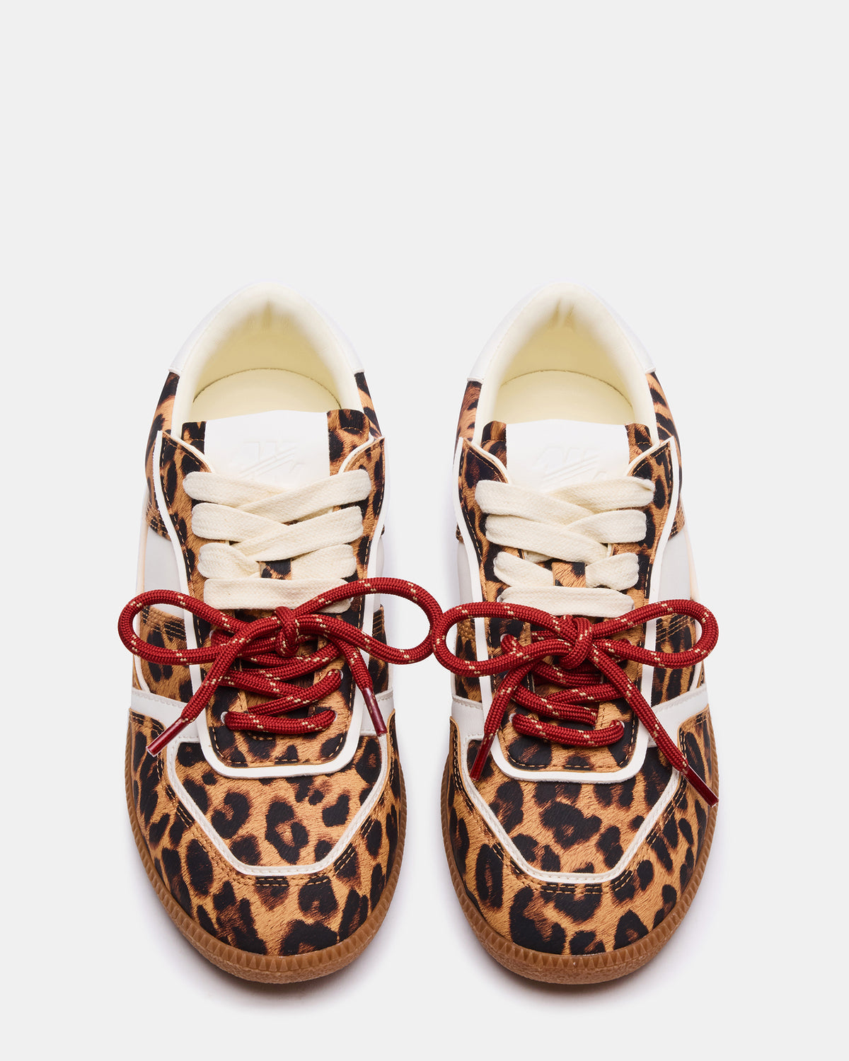 Steve Madden SPORTY Leopard Low-Top Lace-Up Women's Sneaker