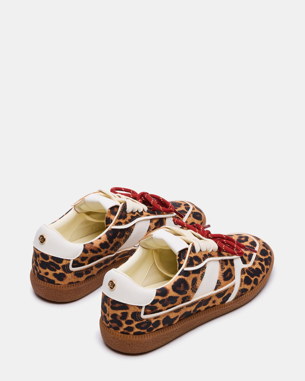 Steve Madden SPORTY Leopard Low-Top Lace-Up Women's Sneaker