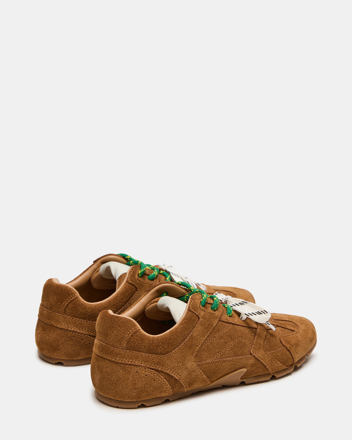 Steve Madden AZIEL Camel Suede Low-Top Lace-Up Women's Sneakers