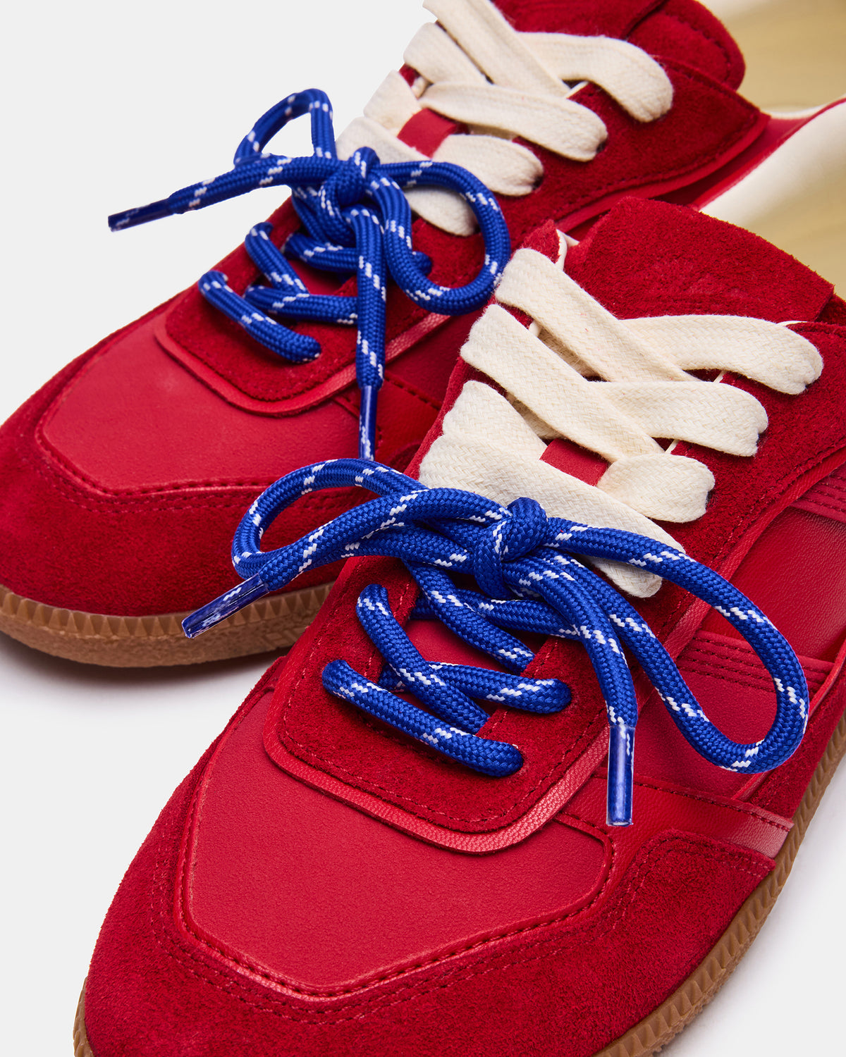 Steve Madden SPORTY Red Low-Top Lace-Up Women's Sneaker