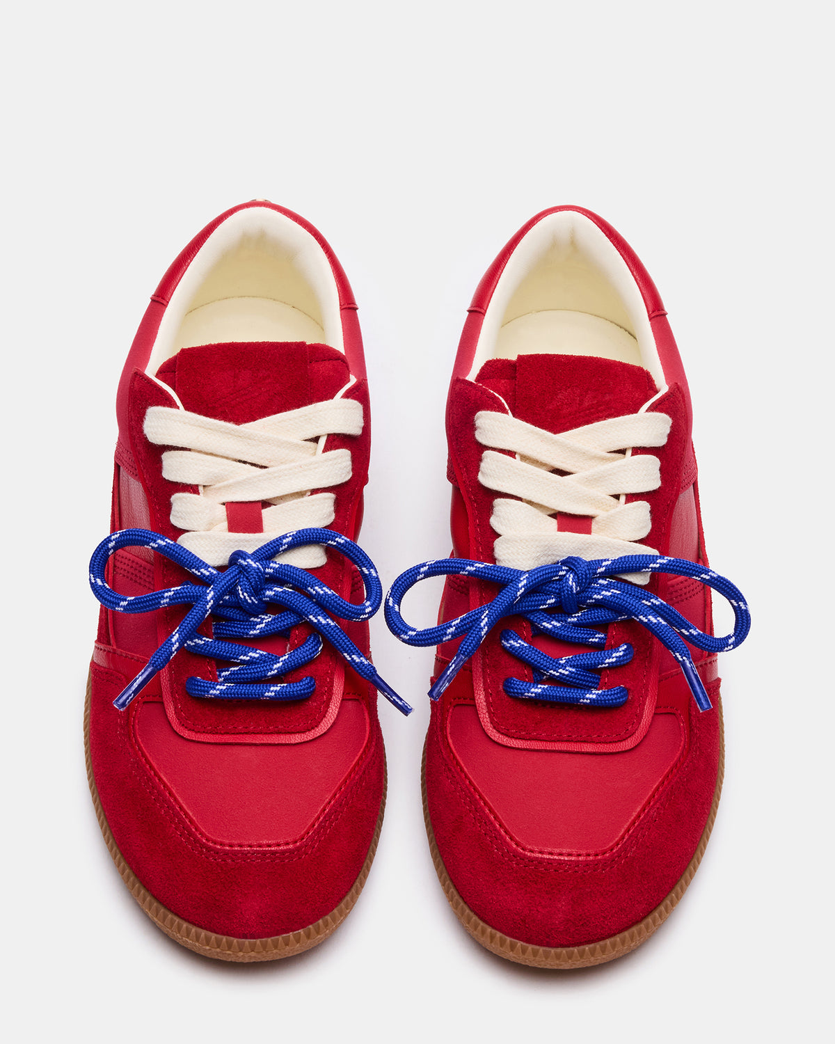 Steve Madden SPORTY Red Low-Top Lace-Up Women's Sneaker